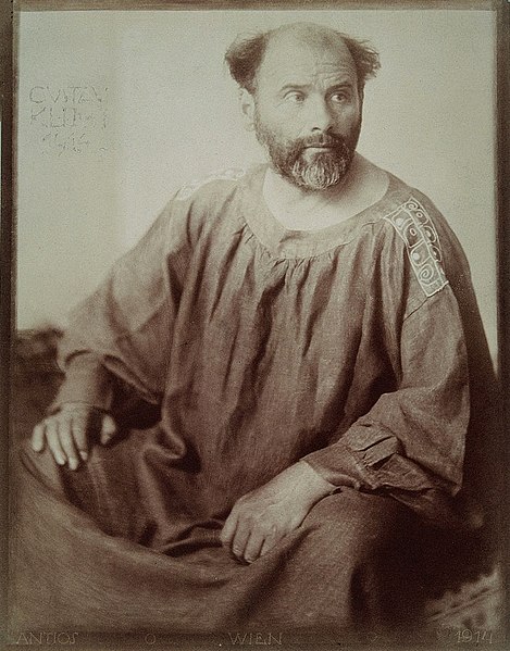 Gustav Klimt, 1914, Foto von Anton Josef Trčka